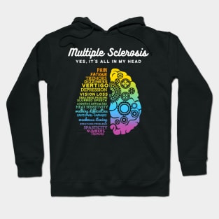 Yes It's All In My Head Multiple Sclerosis Ms Hoodie